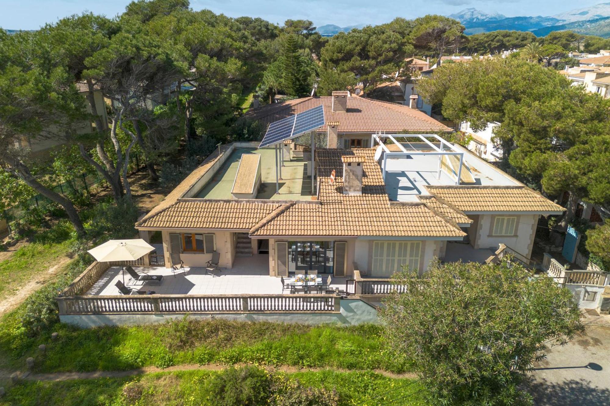 Villa Can Canta Natura Park House At Platja De Muro Beach Bagian luar foto