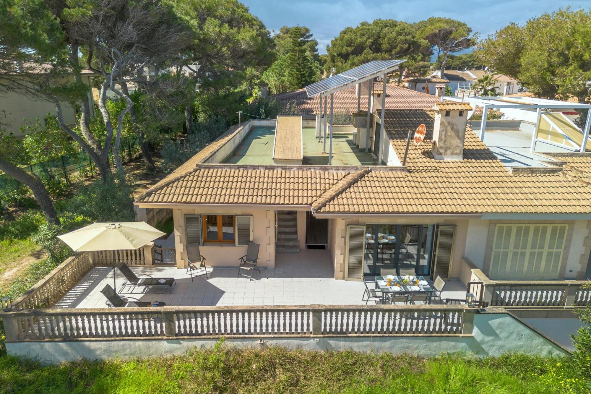 Villa Can Canta Natura Park House At Platja De Muro Beach Bagian luar foto