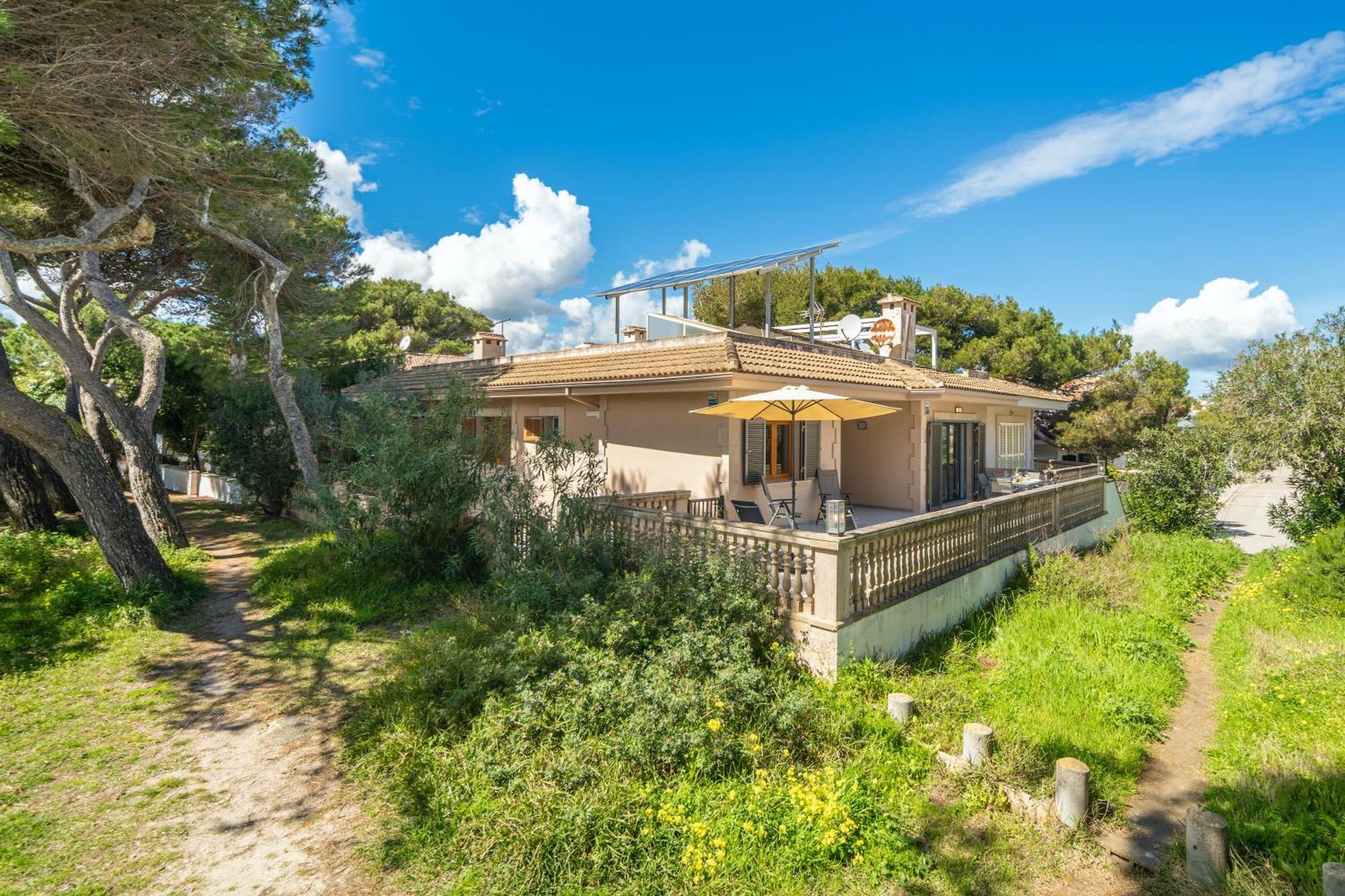Villa Can Canta Natura Park House At Platja De Muro Beach Bagian luar foto